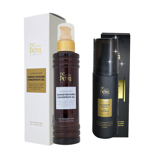 NC PETRA NC Petra Oil Damage Care Concentrate Reviving Hair Salon Essence for Shine, 120ml, 1 Count