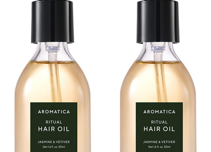 AROMATICA Aromatica Ritual Hair Oil Jasmine & Vetiver 50ml 2 Pack