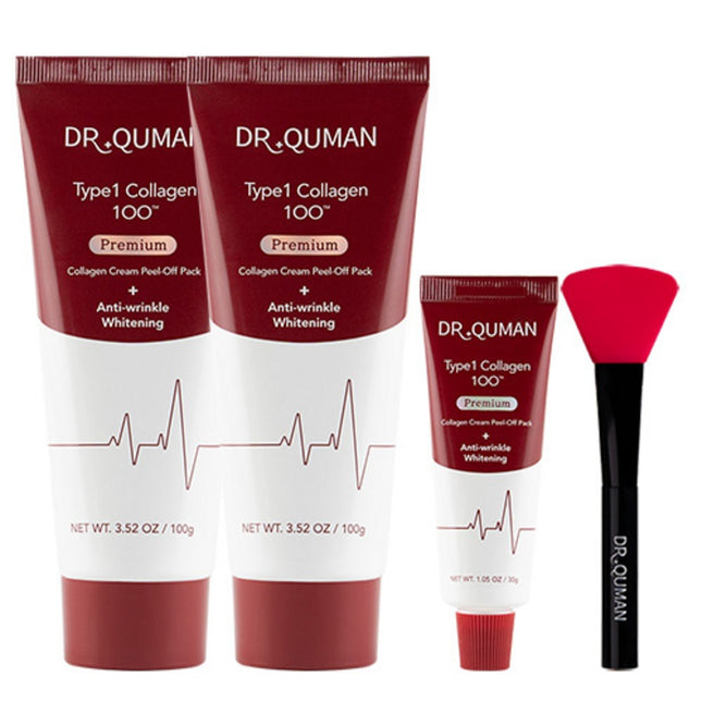 DR.QUMUN Dr.Qumun Premium TYPE1 Collagen Cream Pack 100g x 2p + 30g + Spatula Set, 1 Set