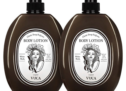VIEUCA CLASSIC  DEEP PERFUME MOISTURE BODY LOTION WHITE MUSK SCENT 1.05L 2 BOTTLES