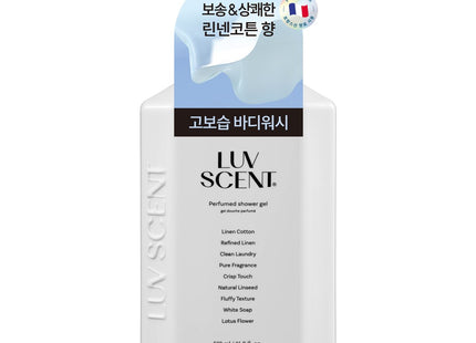 LUVSENT  White Shirt Linen Cotton Scent Body Wash 500ml 1 Count