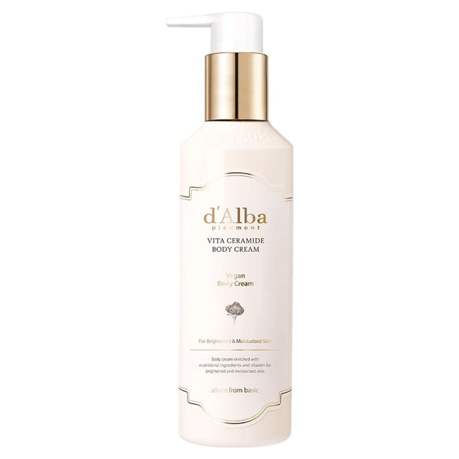 D'ALBA  Vita Ceramides Body Cream, 270ml, 1 Count