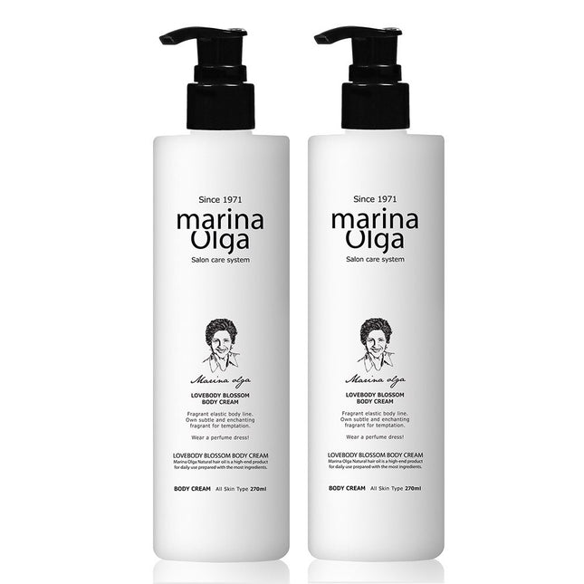 DK MARINA  All Day Blossom Body Cream Moisturizing White Musk Perfume Body Lotion, 270ml, 2 Count