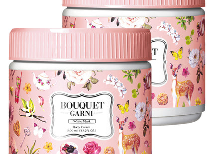 BOUQUET GARNI  Deep Nourishing Body Cream White Musk, 400ml, Set of 2