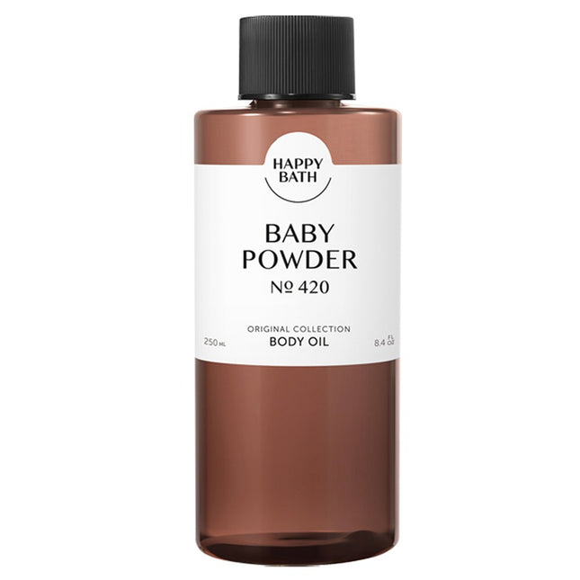 HAPPY BATH  Original Collection Body Oil Baby Powder 250ml 1ea