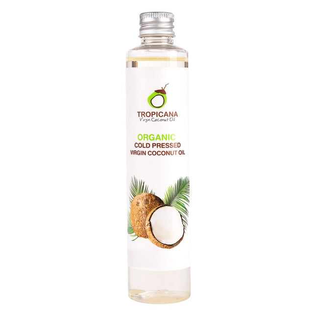TROPICANA  Organic Cold-Pressed Virgin Coconut Face & Body Oil, 100ml, 1 Count