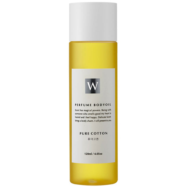 WHITESCENT  Fragrant Moisturizing Massage Body Oil Pure Cotton, 120ml, 1 pc