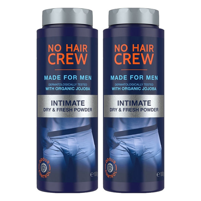 NONE NoHairCrew Dry & Fresh Powder, 100g, 2 Count