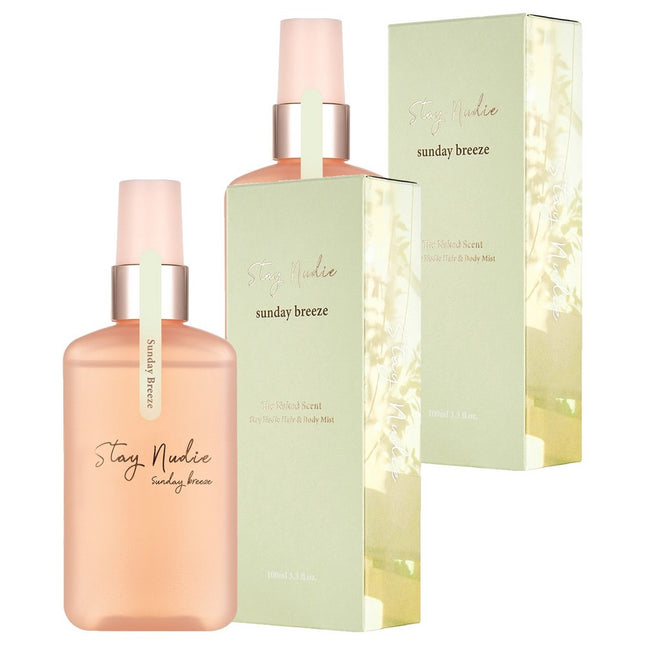 BODYHOLIC  Stay Nudy Hair & Body Mist Sunday Breeze, 100ml, 2 Count