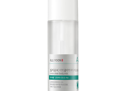 ILLIYOON  AC Cica Clear Body Mist, Subtle Green Peppermint Scent, 200ml, 1 Count