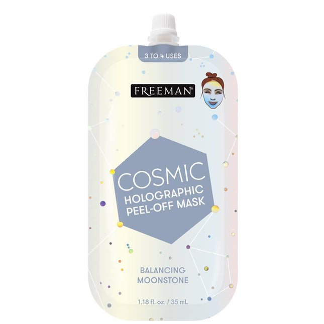 FREEMAN  Holographic Peel-Off Mask Balancing Moonstone 35ml 1 Count 1 Pack