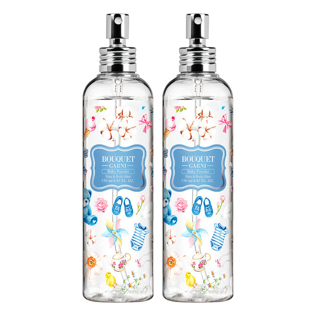 BOUQUET GARNI Bouquet Garni Hair & Body Mist Baby Powder 250ml 2 Count