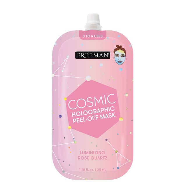 FREEMAN  Holographic Peel-Off Mask Luminizing Rose Quartz 35ml, 1 Count, 1 Pack