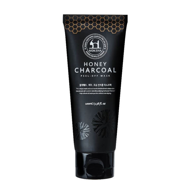 MOKSHA  Honey Charcoal Peel-Off Mask Pack, 1 Count, 1 Pack