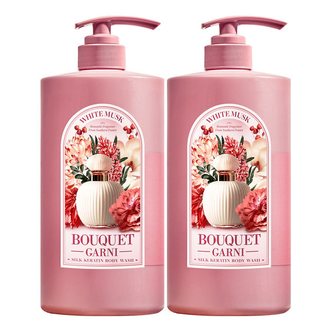 BOUQUET GARNI  Moisture Body Wash White Musk Scent 1L 2P