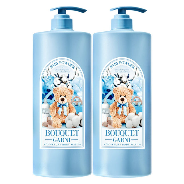 BOUQUET GARNI  MOISTURE BODY WASH BABY POWDER SCENT, 1.5L, 2 PACK