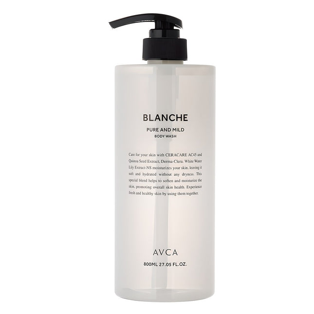 ABCA  Pure & Mild Body Wash Blanche, 800ml, 1 count