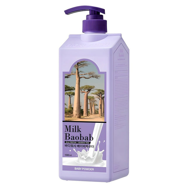 MILK BAOBAB  Body Wash Baby Powder Scent, 1L, 1 Each