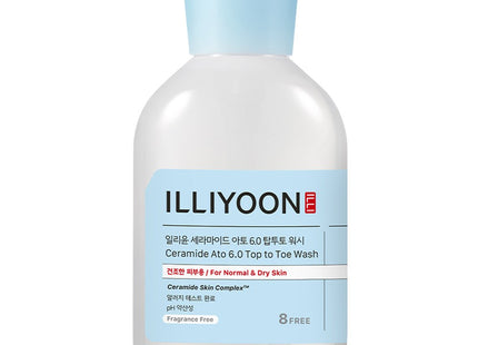 ILLIYOON  Ceramide Ato Top-to-Toe Body Wash Unscented, 500ml, 1 Count
