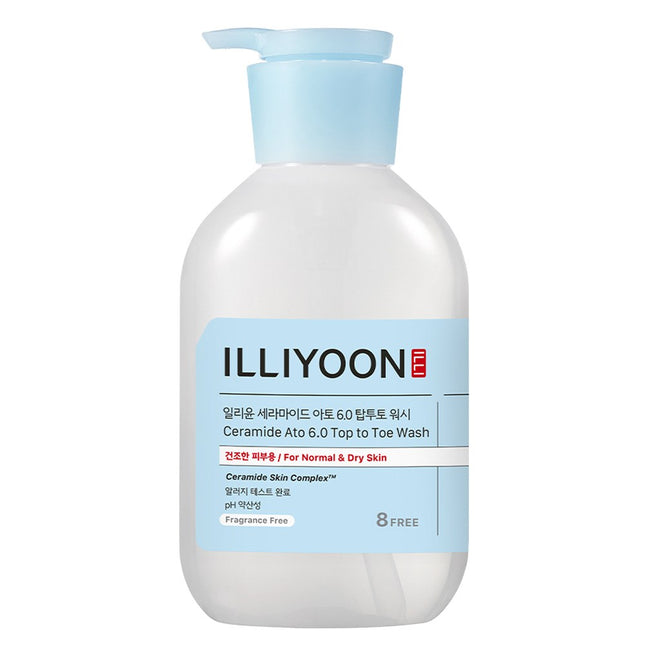 ILLIYOON  Ceramide Ato Top-to-Toe Body Wash Unscented, 500ml, 1 Count