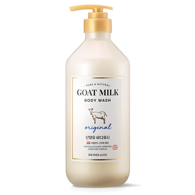 SHOWER MATE Goat Milk Body Wash Original, 800ml, 1 count