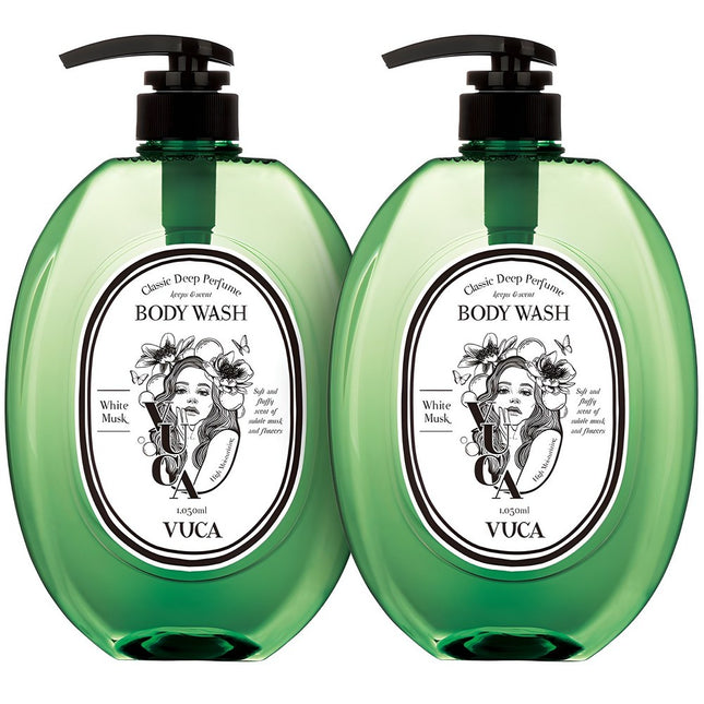 VEUCC  Classic Deep Perfume Body Wash White Musk Scent, 1.05L, 2 Count