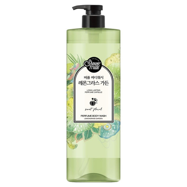 SHOWER MATE  Lemongrass Garden Perfumed Body Wash, 1L, 1 Count