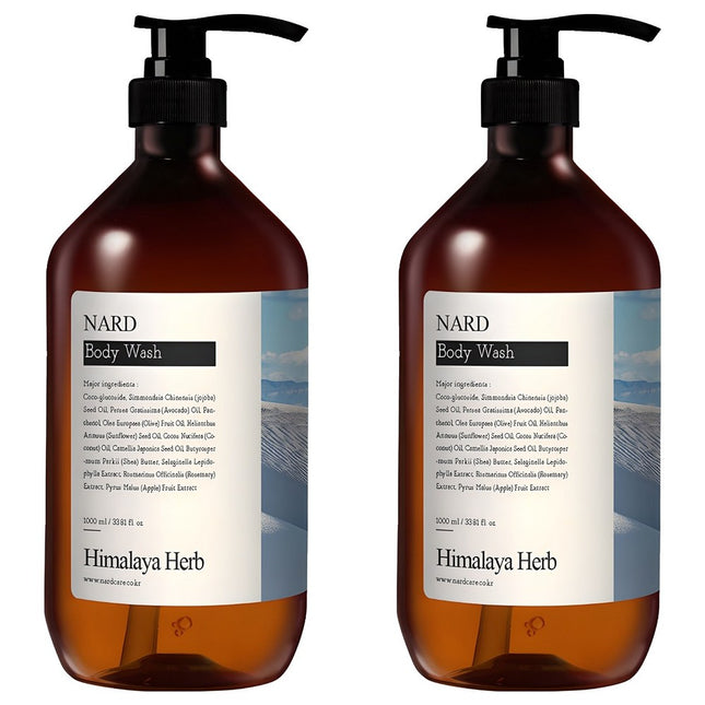 NAD  Refresh Perfumed Body Wash White Musk Scent, 1L, 2 Count