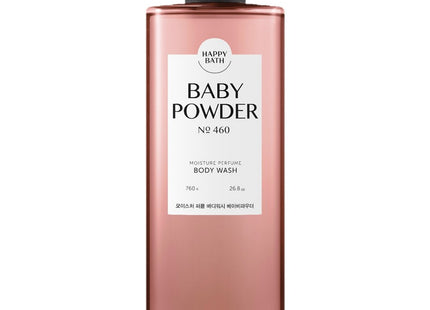 HAPPY BATH  Moisture Perfume Body Wash Baby Powder Scent, 760g, 1 Count