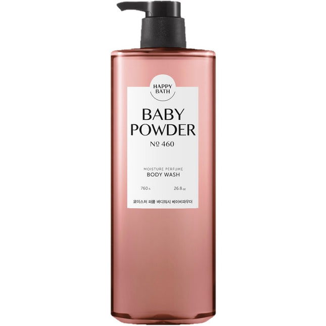 HAPPY BATH  Moisture Perfume Body Wash Baby Powder Scent, 760g, 1 Count