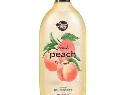 SHOWER MATE  Peach Body Wash 1.2kg 1 Pack
