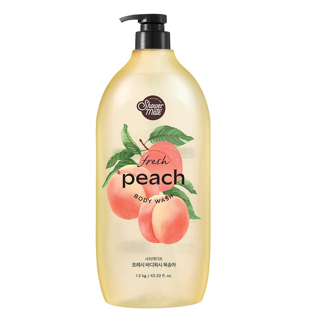 SHOWER MATE  Peach Body Wash 1.2kg 1 Pack