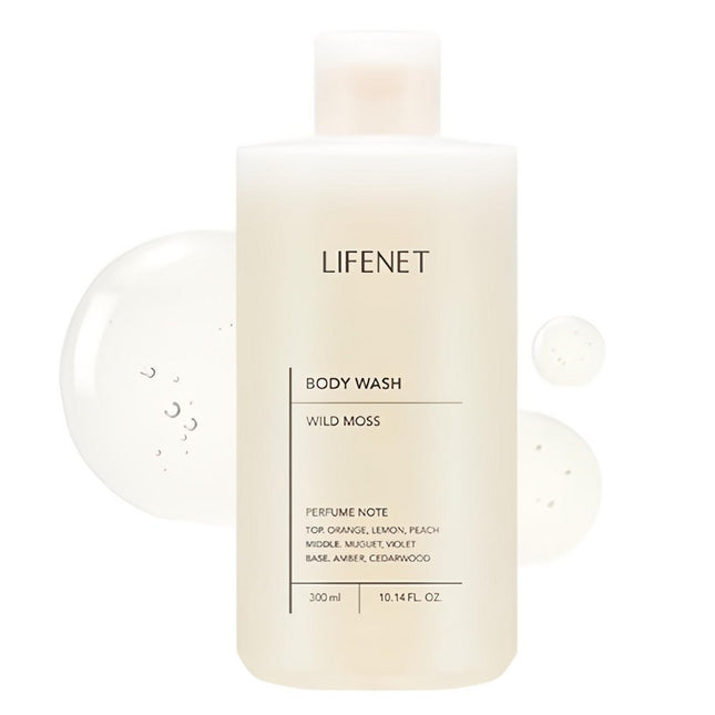 LIFE NET  Body Wash Wild Moss Scent 300ml 1 count