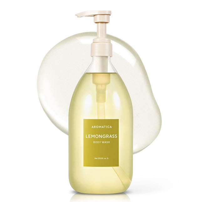 AROMATICA  Lemongrass Body Wash, 1L, 1 count