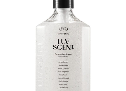 LUBCENT  Body Scrub Wash White Shirt Linen Cotton Scent, 500ml, 1 Count