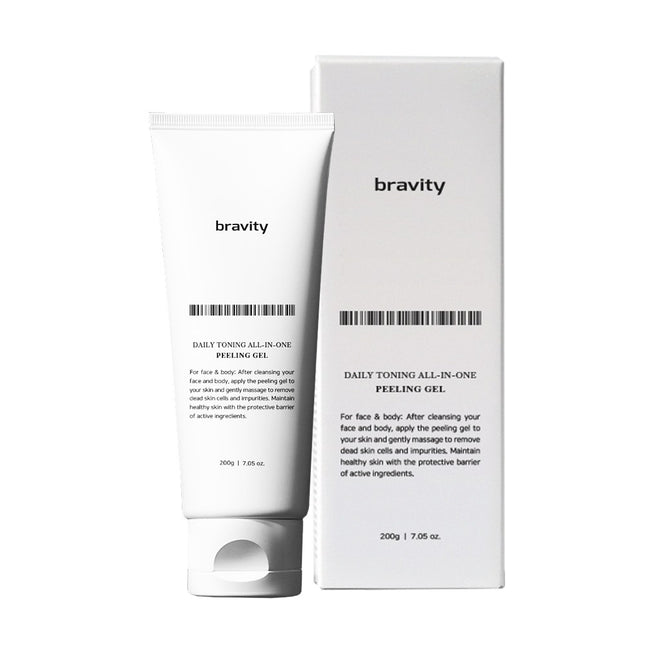 BRAVITY  Daily Toning All-in-One Peeling Gel, UPGRADED CAPACITY 200g, 1 count