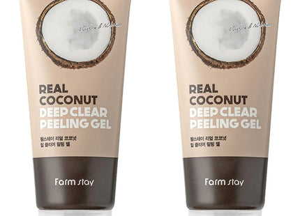 FARMSTAY  Real Coconut Deep Clear Peeling Gel 100ml 2ea
