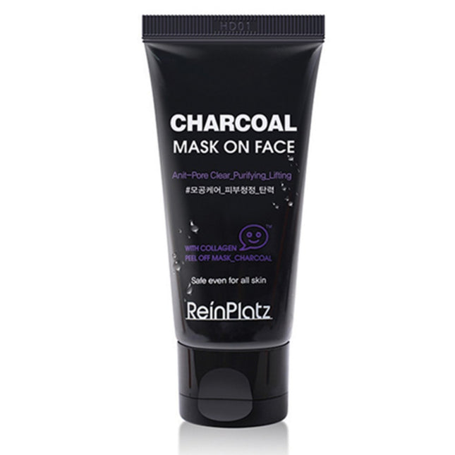 LINE+COSMETIC Mask On Face Charcoal Pack 50g, 1 Count, 1 Pack