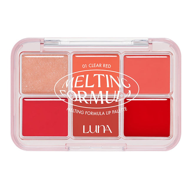 LUNA  Melting Formula Lip Palette, No.1 Clear Red, 1 count