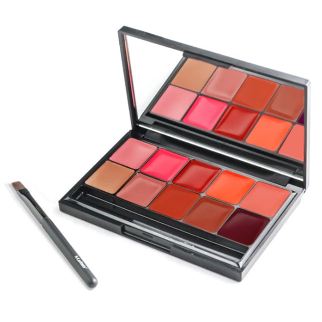 MUSTHAVE  10 Color Lip Pro Palette 15g, Assorted Colors, 1 Count