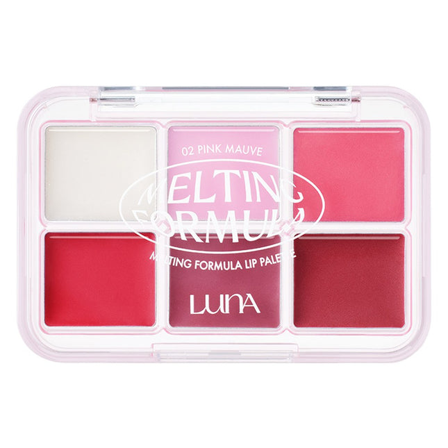 LUNA  Melting Formula Lip Palette, 02 Pink Mauve, 1 Count