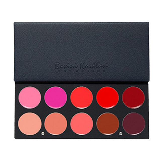 NONE  10 Color Lip Palette Lipstick 1022192, Pink & Red, 1 Count