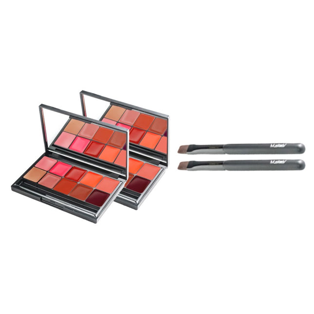 MUSTHAVE  10 Color Lip Pro Palette 15g, Assorted Colors, 2 Count