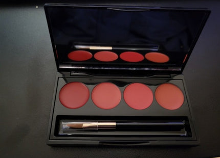 HERA  Rouge Holic Shine 4-Color Lip Palette, Seoul Red, Soul Pink, Delicacy, Mode Orange, 1 Item