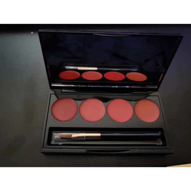 HERA  Rouge Holic Shine 4-Color Lip Palette, Seoul Red, Soul Pink, Delicacy, Mode Orange, 1 Item