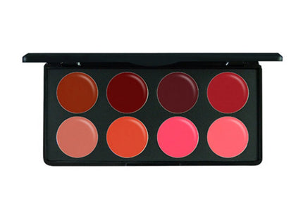 REVESSE  PROFESSIONAL LIP PALETTE 8 HOLE, RED + PINK + PEACH + ORANGE, 1PC