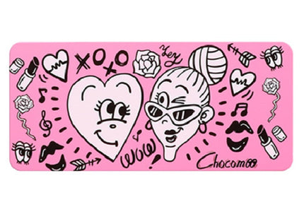 CHOCO MOCO COSMETICS My Heart Lip Palette, Turkey Red, Shooting Pink, Tangerine Red, Sensual Red, 1 Count