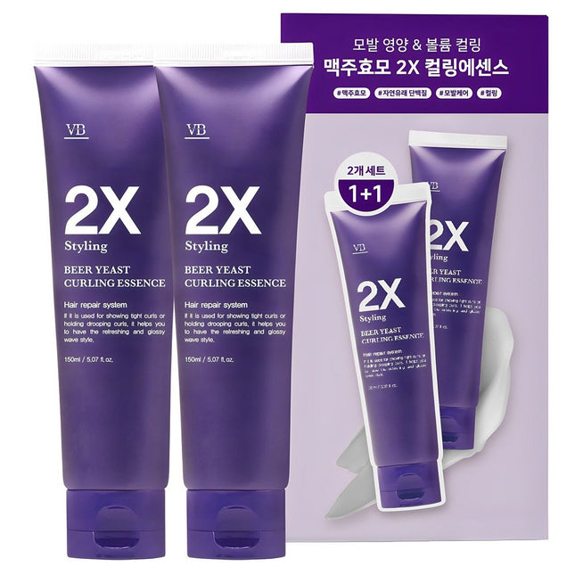 VIVAWAVE  Beer Yeast 2X Styling Curling Hair Essence, 150ml, 2 Count