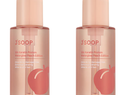 JSUP  Silk Keratin Protein Water Glow Hair Essence Peach Edition, 100ml, 2 Count