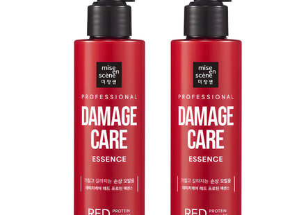 MISE EN SCENE  Damage Care Red Protein Hair Cream Essence, 140ml, 2 Count